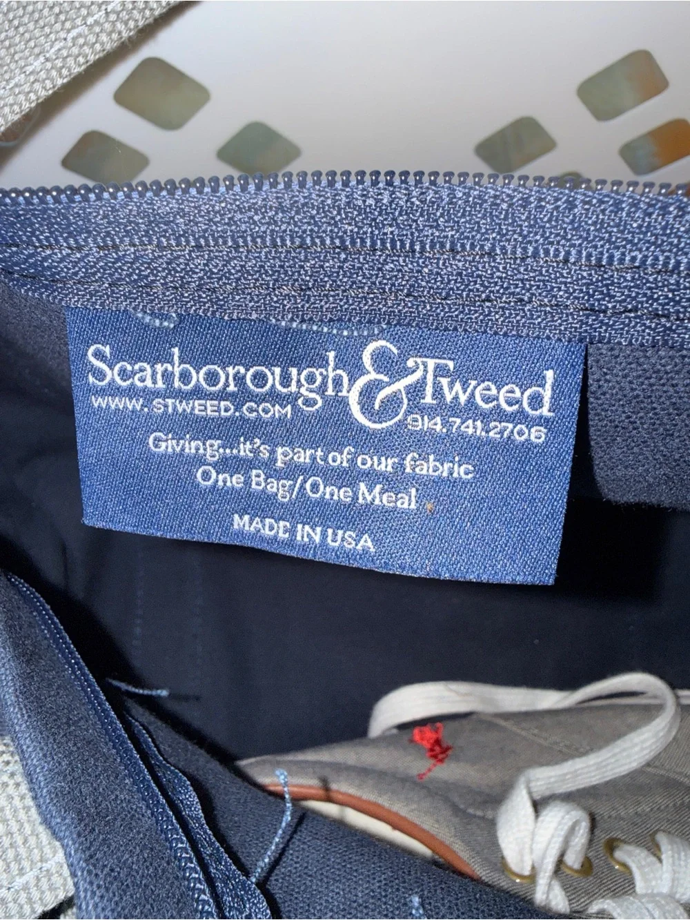 NYU Navy Canvas Duffel Bag